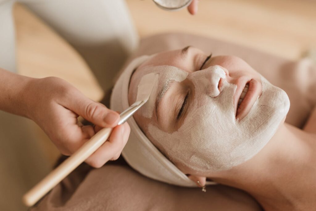 client getting a chemical peel; chemical peel aftercare